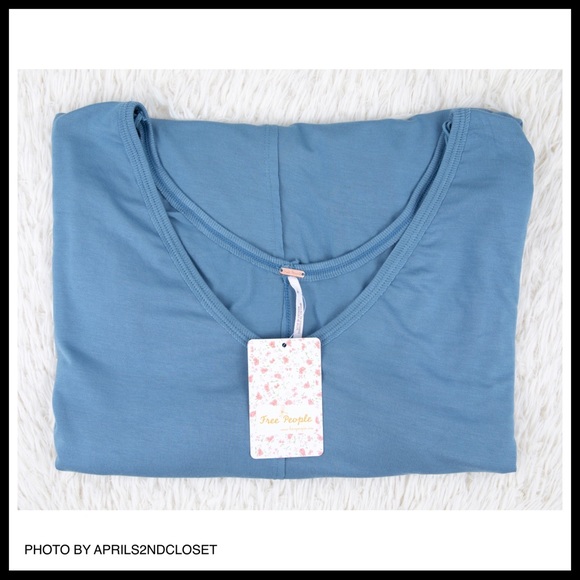 FREE PEOPLE BOHO FLOWY TUNIC TOP SLOUCHY TEE A3C - Picture 4 of 15